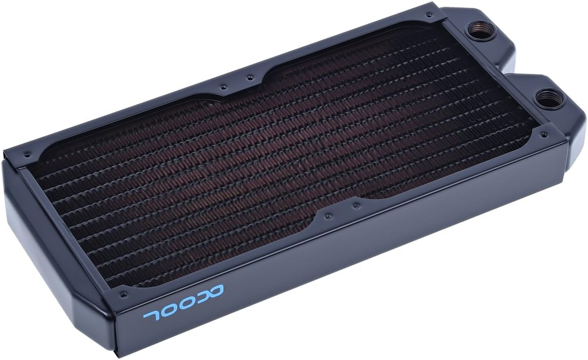 Alphacool NexXxos ST30 Full Copper Radiator240, 120mm x 2, Dual Fan, Black