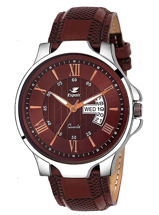Emmanuel Analogue Brown Dial Day and Date Boys and Mens Watch - InfiAnthony (B0C7W8DK9Q) Amazon Price History, Amazon Price Tracker