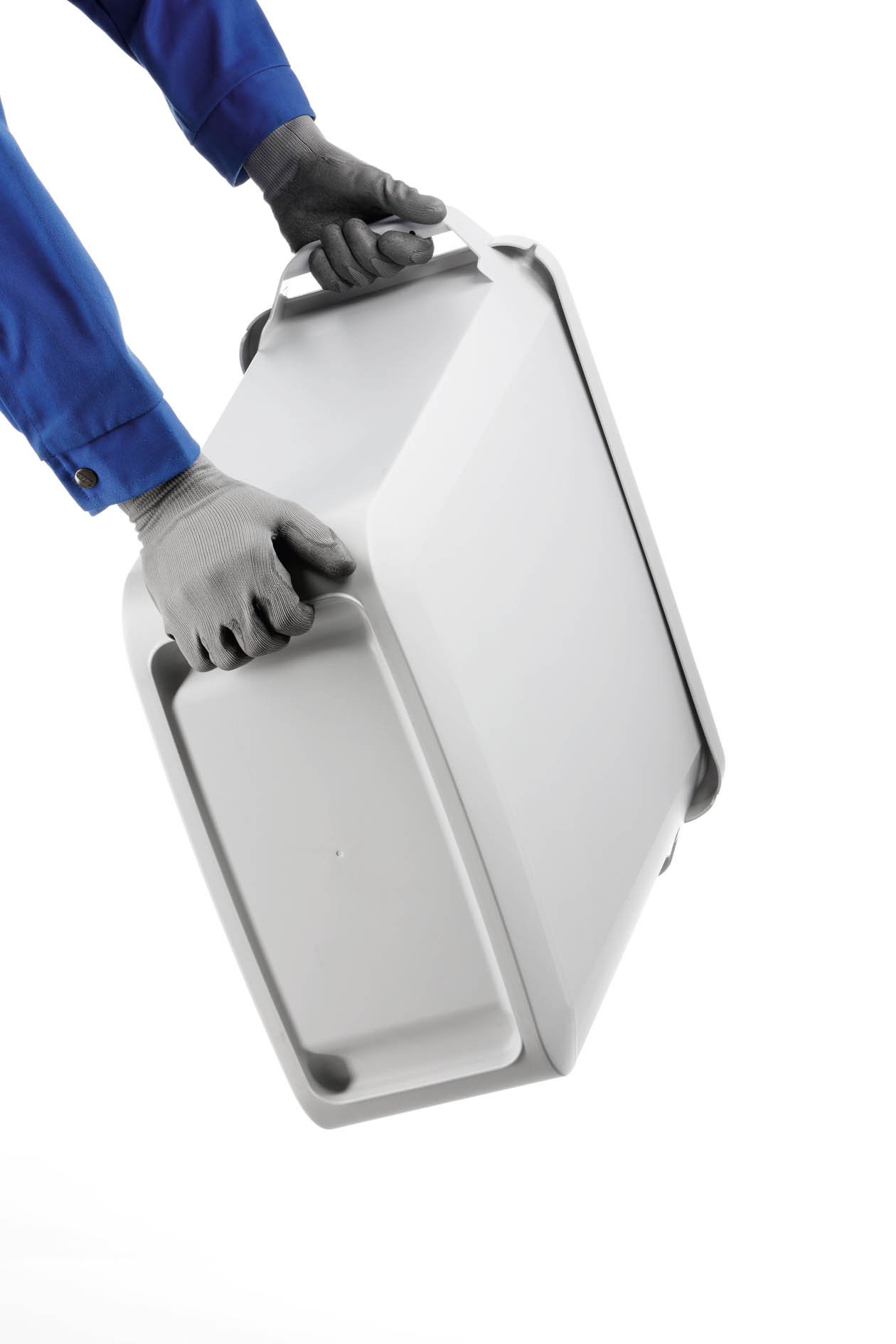 Durable afvalbak Safe , 60 liter, metaal, lichtgrijs Durable afvalbak Safe , 60 liter, metaal, lichtgrijs