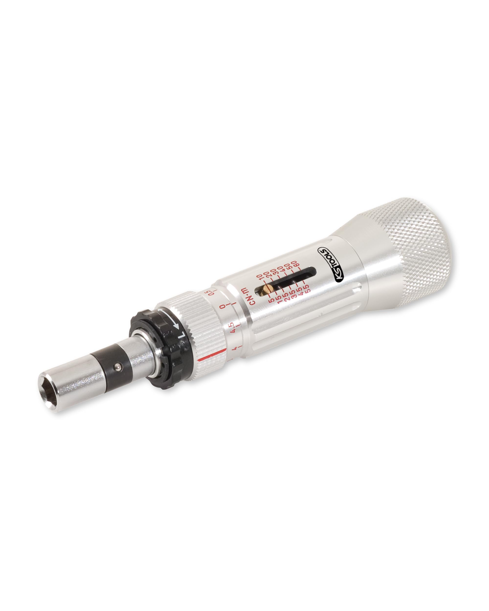 KS Tools ESD Drehmoment Schraubendreher 1/4" mit Mikrometerskala 516.3225 I 20-120 cNm I Gewindeschutz durch das richtige Drehmoment I Präzisions Schraubenzieher