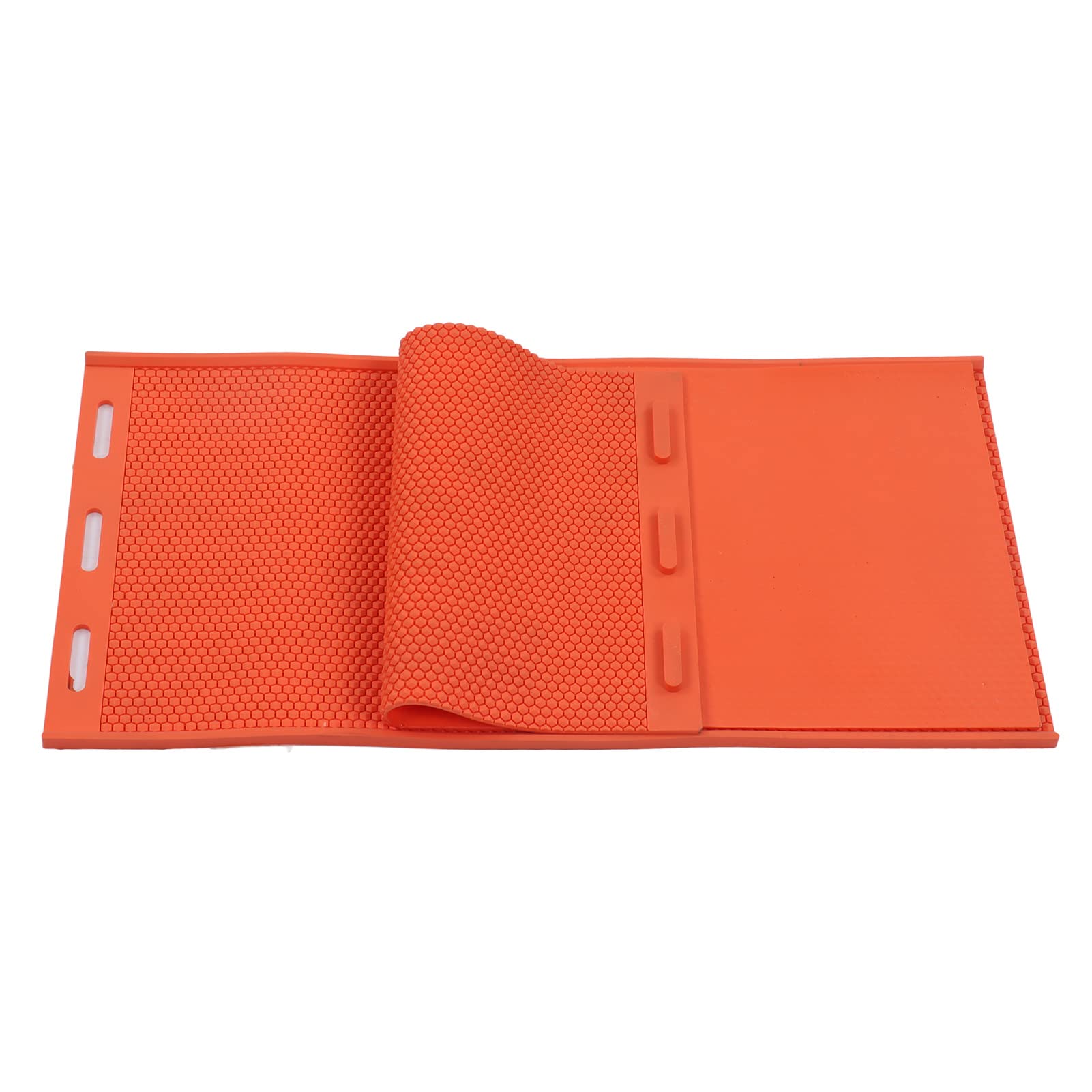Moule Presse en Cire d'Abeille, 2 Pièces en Silicone Pliable, Embosseur Flexible pour Feuilles de Nid d'Abeilles