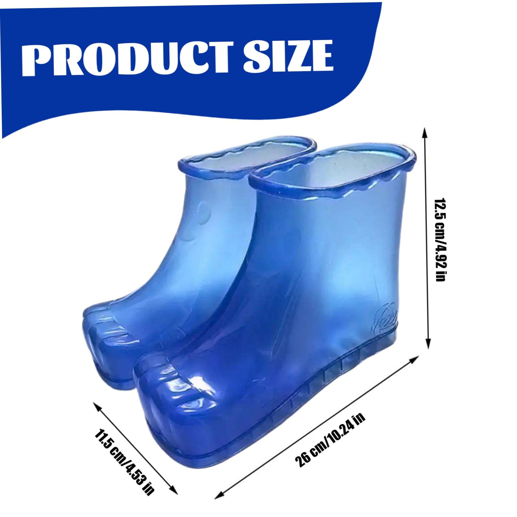 Chaussures de bain de pieds, chaussures de massage, baignoire de trempage thermique portable pour les pieds (bleu)