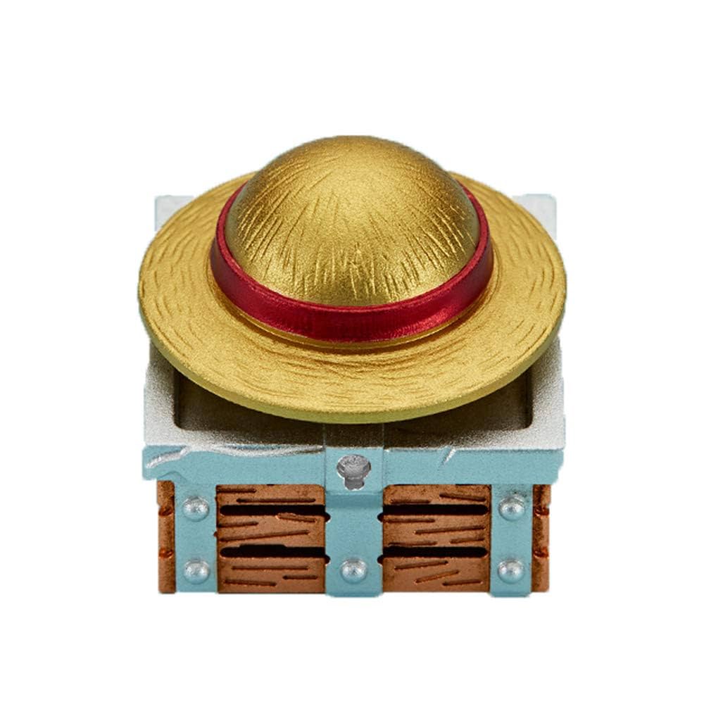 Luffy Rotatable hat keycaps Metal Base Transparent Design
