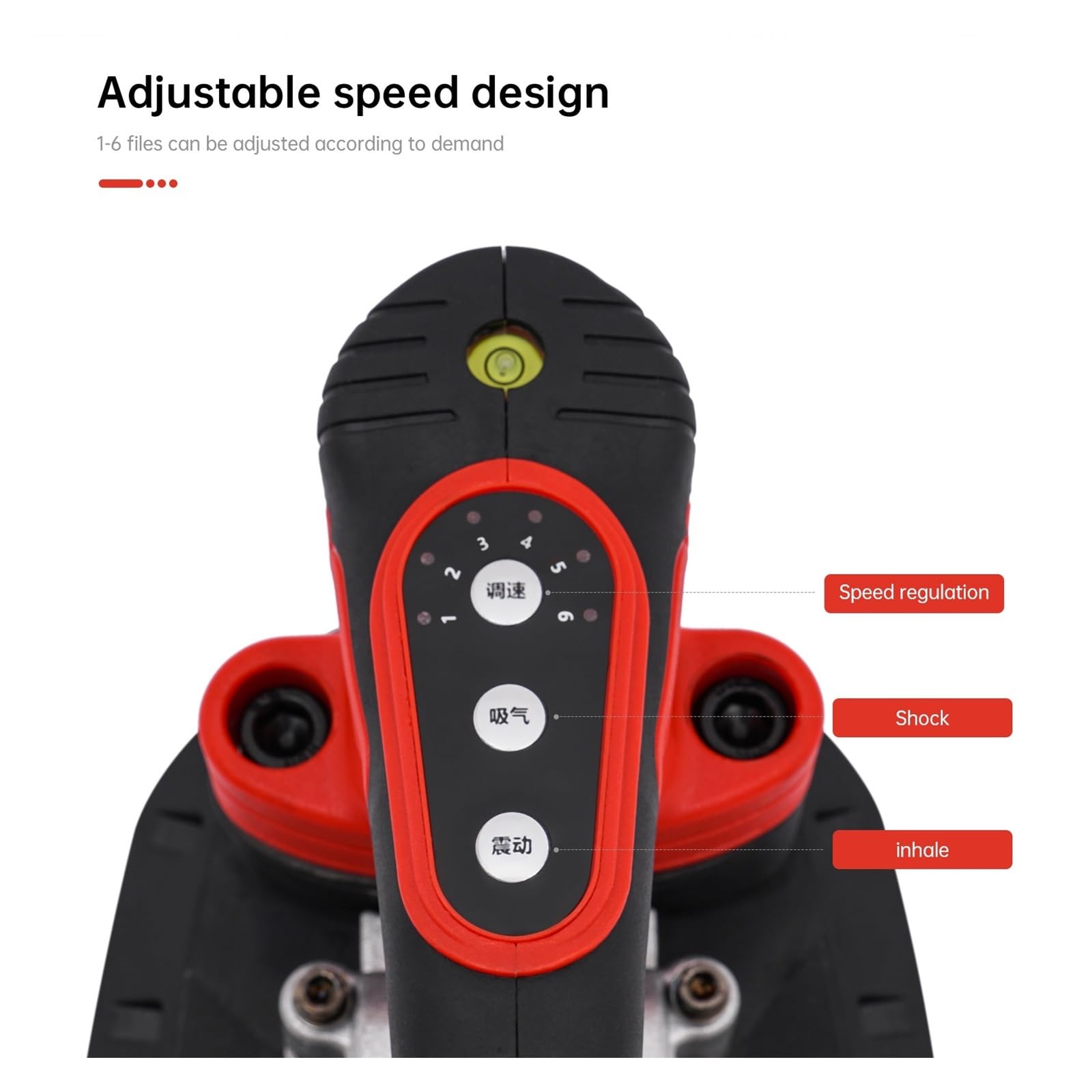 Ventosa de vacío, Máquina de colocación baldosas cerámicas portátil con vibración, 21 V, 2000 mAh, Herramienta nivelación automática Dos baterías