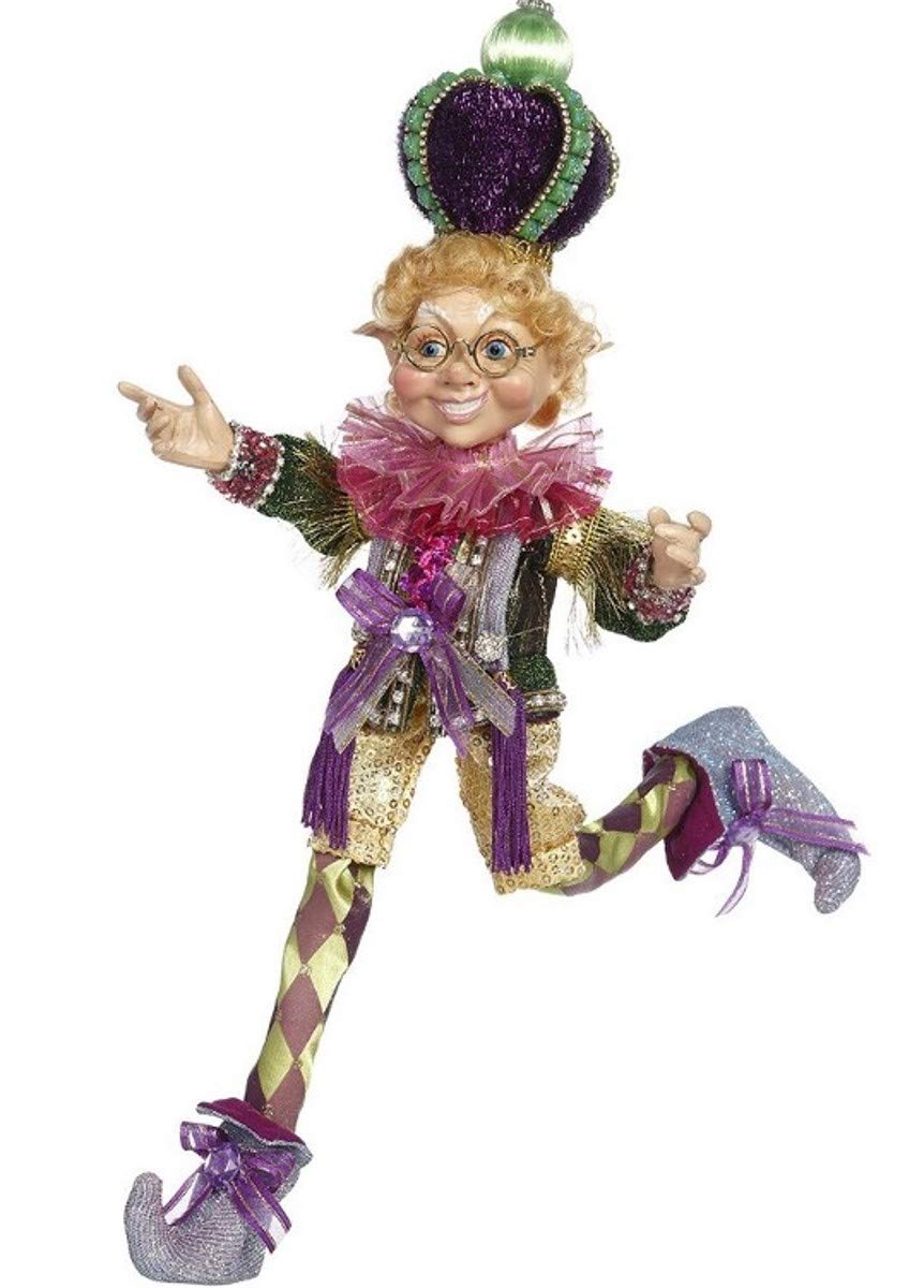 Mark RobertsMardi Gras King Elfin Figurine - Small, 17 inches - Exquisite Home Decor and Collectible