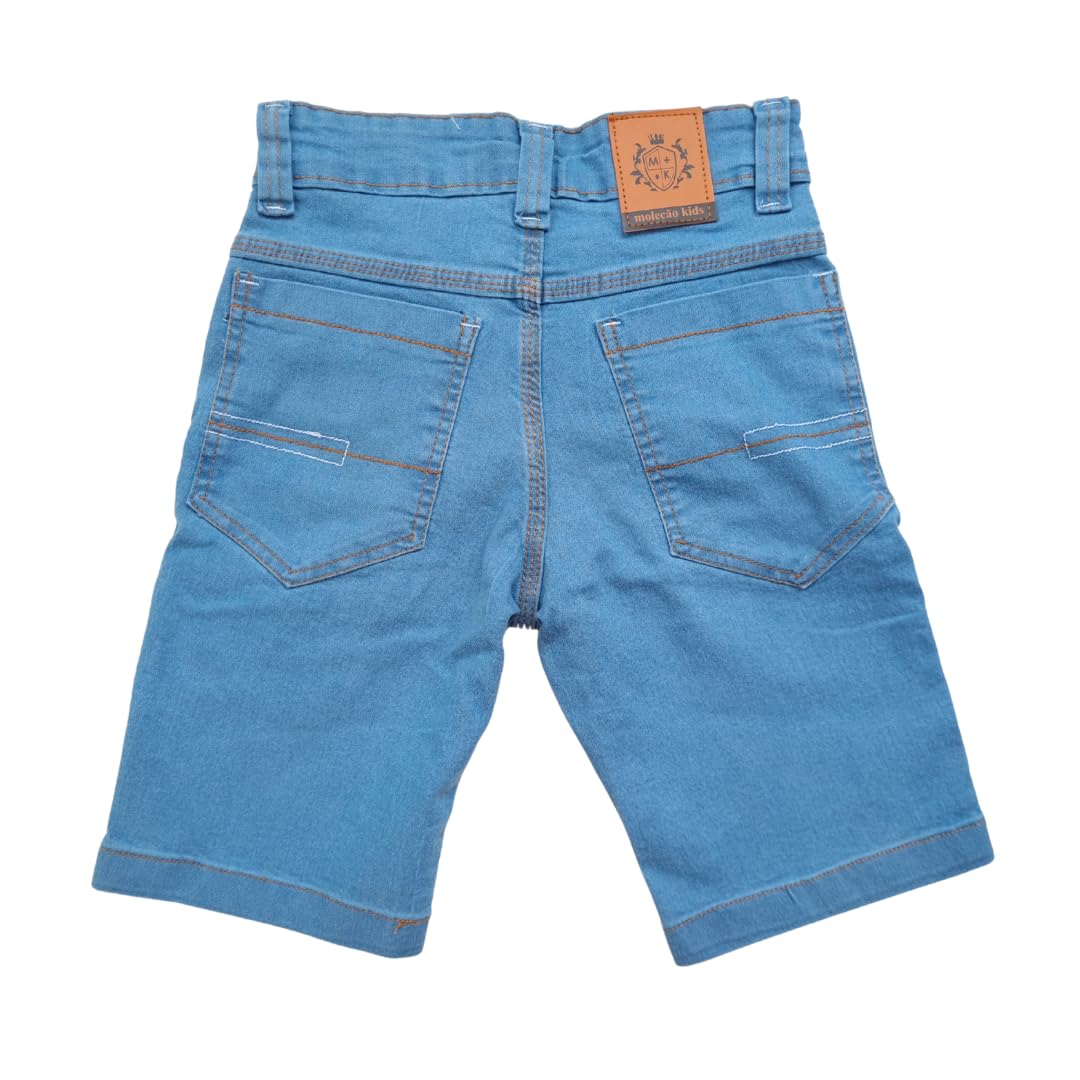 Bermuda Jeans Infantil e Juvenil Menino com Lycra, Azul Claro e Escuro, 2-16 Anos, Bolsos Frontais e Traseiros em promoção! Veja a oferta e mais achadinhos de Meninos 3 Hoje é o melhor dia para comprar Bermuda Jeans Infantil e Juvenil Menino com Lycra, Azul Claro e Escuro, 2-16 Anos, Bolsos Frontais e Traseiros com aquele preço maroto! Promoção! Aproveite a oferta! 3