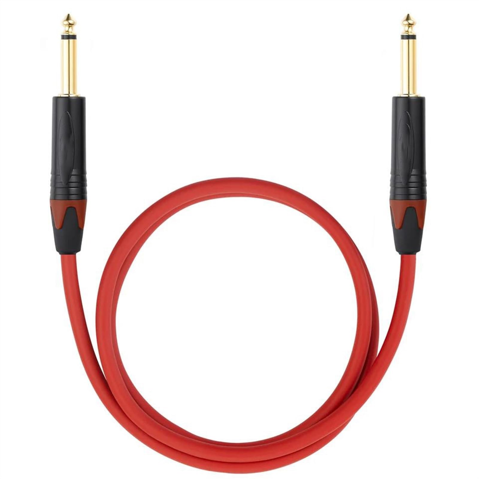 Cavo Audio Er Chitarra Cavi audio colorati per strumenti da chitarra con jack da 6,5 ​​mm a jack da 6,5 ​​mm, confezione da 5 (Size : 300cm)