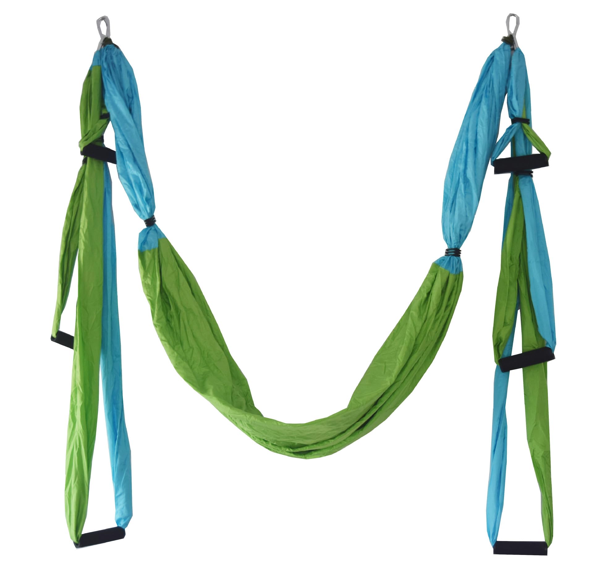 Yoga Aérien Kit, Hamac de Yoga Aérien, Hamac de Balançoire d'inversion Anti-gravité, avec Sangles d'extension et Accessoires de Montage, pour la Rééducation Pilates Fitness