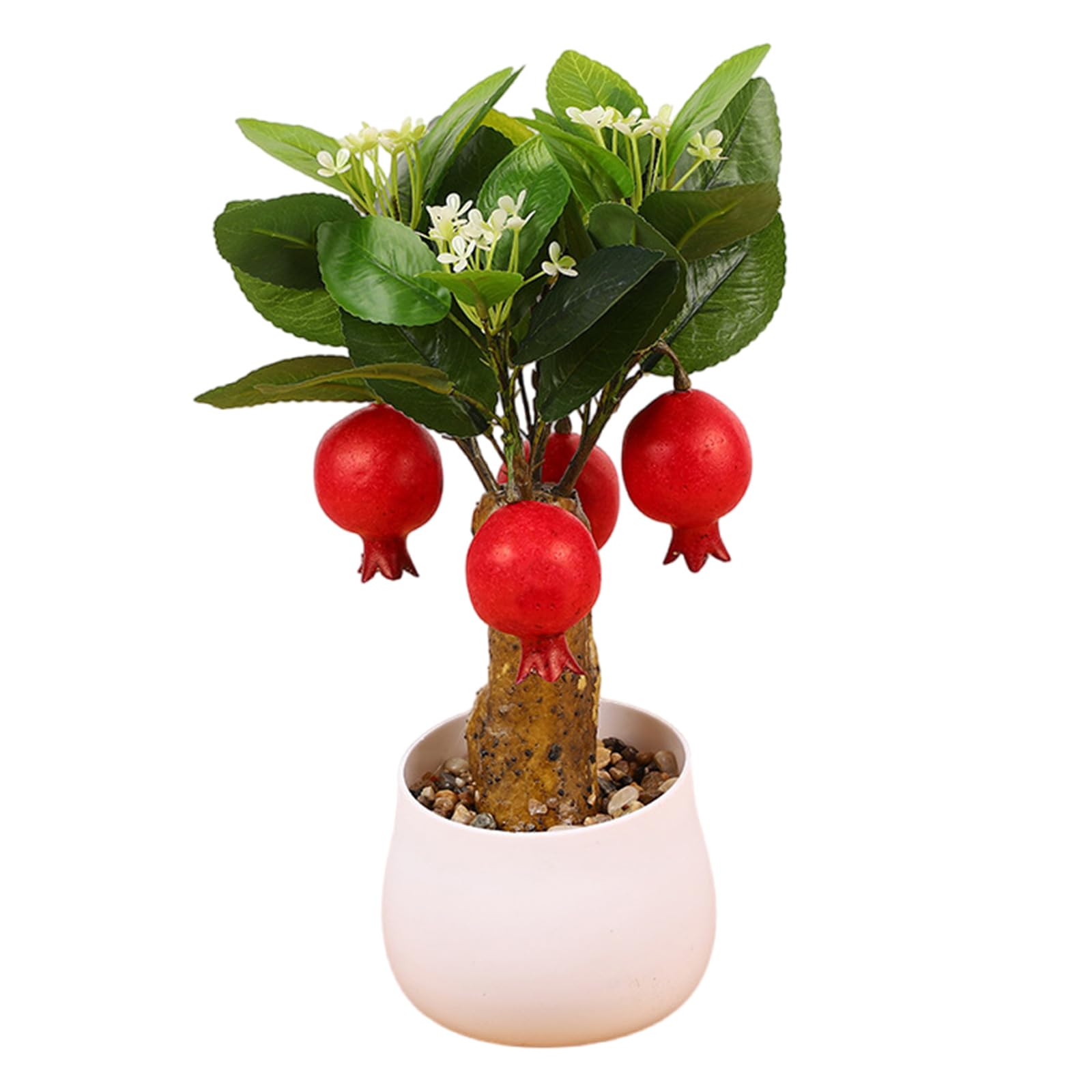 Hsioluted Miniature Artificial Fruit Branch Miniature Artificial Fruit Tree Branch Bonsais for Festival Holiday Decoration Fruits