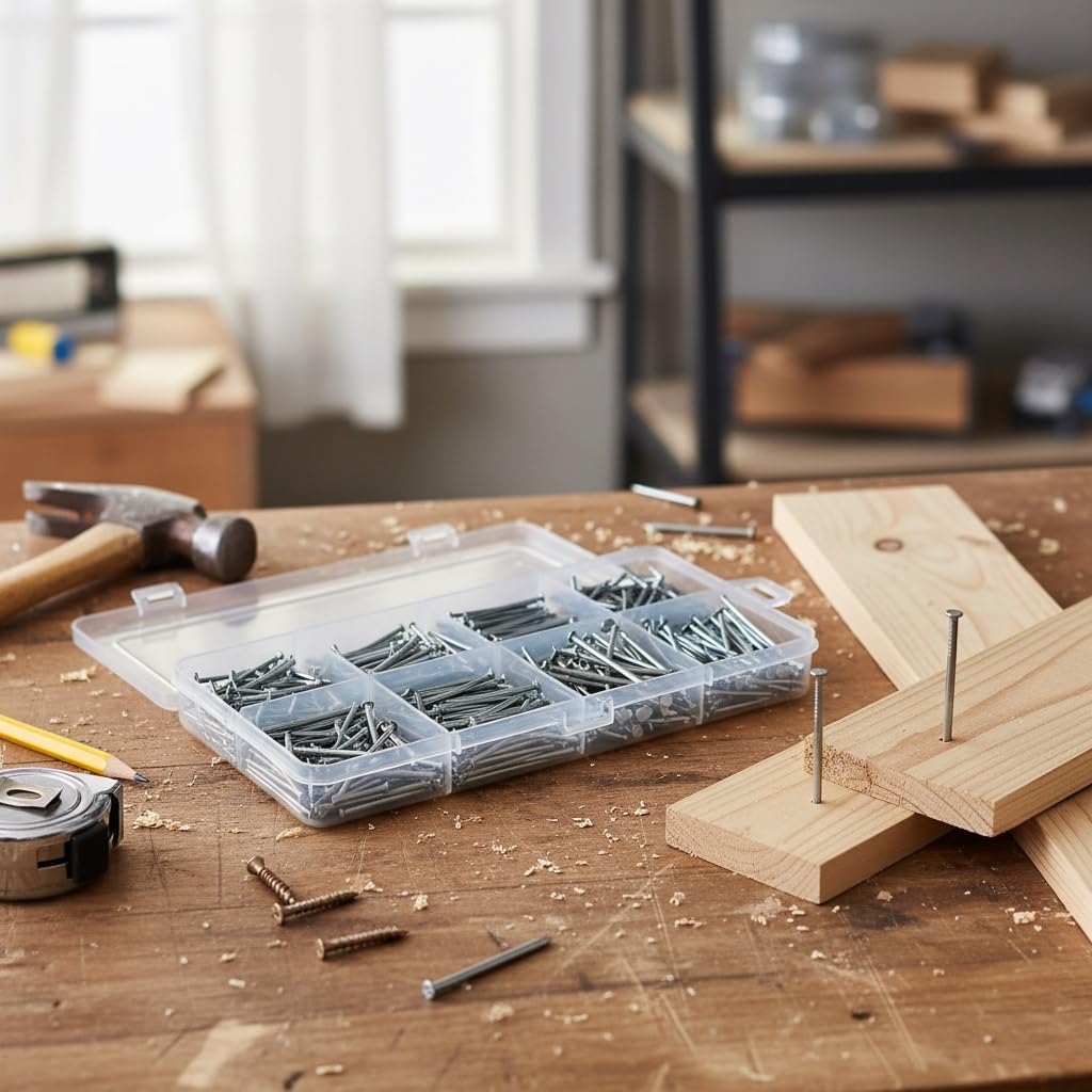 Picture Hanging Nails Assortment Kit 700 Pcs Wall Hanging Set for Frame Art Photo Small Framing Nails Home Improvement Hardware Wall Decor Decorative Hanging Nails for Wall