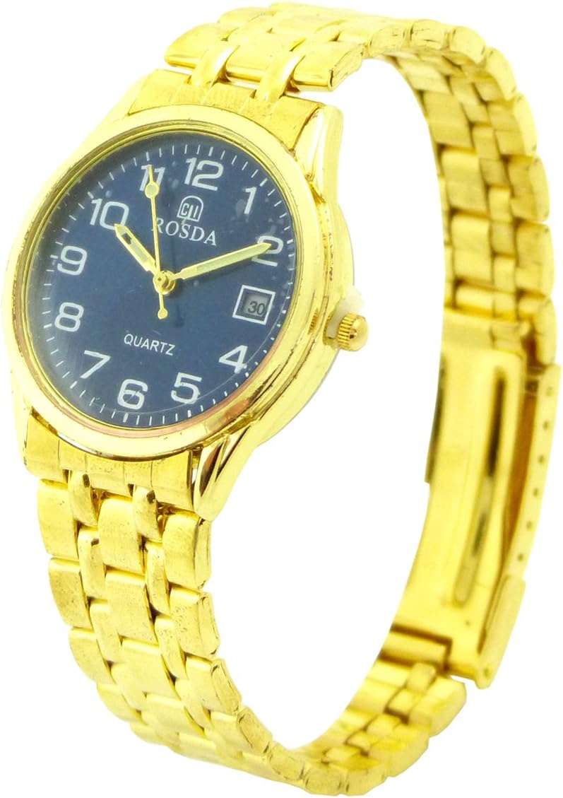 4549 Wrist Watch Business Watch Designer Flex Bracelet Watch (Gold)