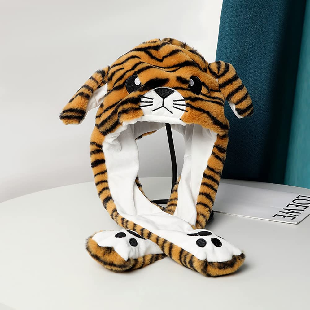 ChaneeHann Cappello di coniglio, LED Cappello con Orecchie Che Si Muovono, Divertenti Cappelli di Coniglio Cappelli Coniglio Peluche, Regalini Fine Festa Compleanno Cosplay Accessori