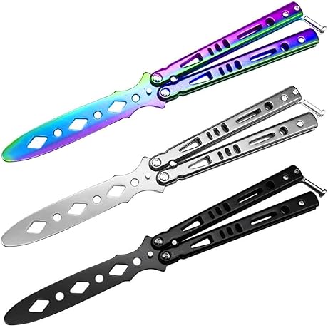 Best Safe Butterfly Knife Trainer - 3 Vivid Colors to Make Kids' Dreams Come True