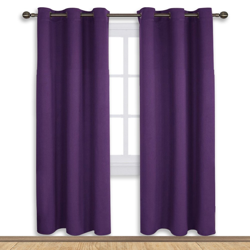 Deep Purple Bedroom Curtains Curtains & Drapes