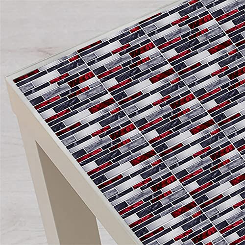 Tunkence 10 Sheets Mosaic Art Tiles Stick On Backsplash For Kitchen And Bathroom Self Adhesive 3D Wall Tile For Kitchen Backsplash And Bathroom #TOP5