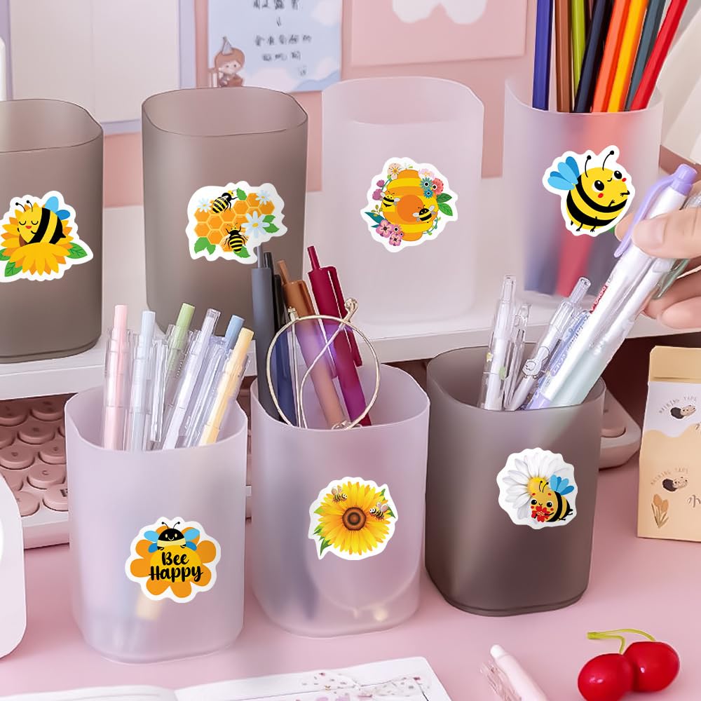 Envelope Seal Stickers 500Pcs Bee Theme Sticker Rolls - 1 Inch Round ...