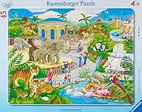 Ravensburger Kinderpuzzle - 06661 Besucher im Zoo - Rahmenpuzzle für Kinder ab 4 Jahren, mit 45 Teilen
