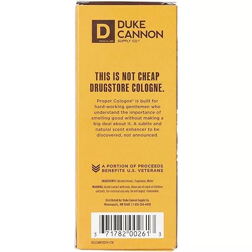 Miniatura 7 de Duke Cannon Proper Cologne Sawtooth  Perfume para hombre Eau de Parfum  Aire Alpino y Madera de Cedro  Fragancia fresca, amaderada y duradera  1.7