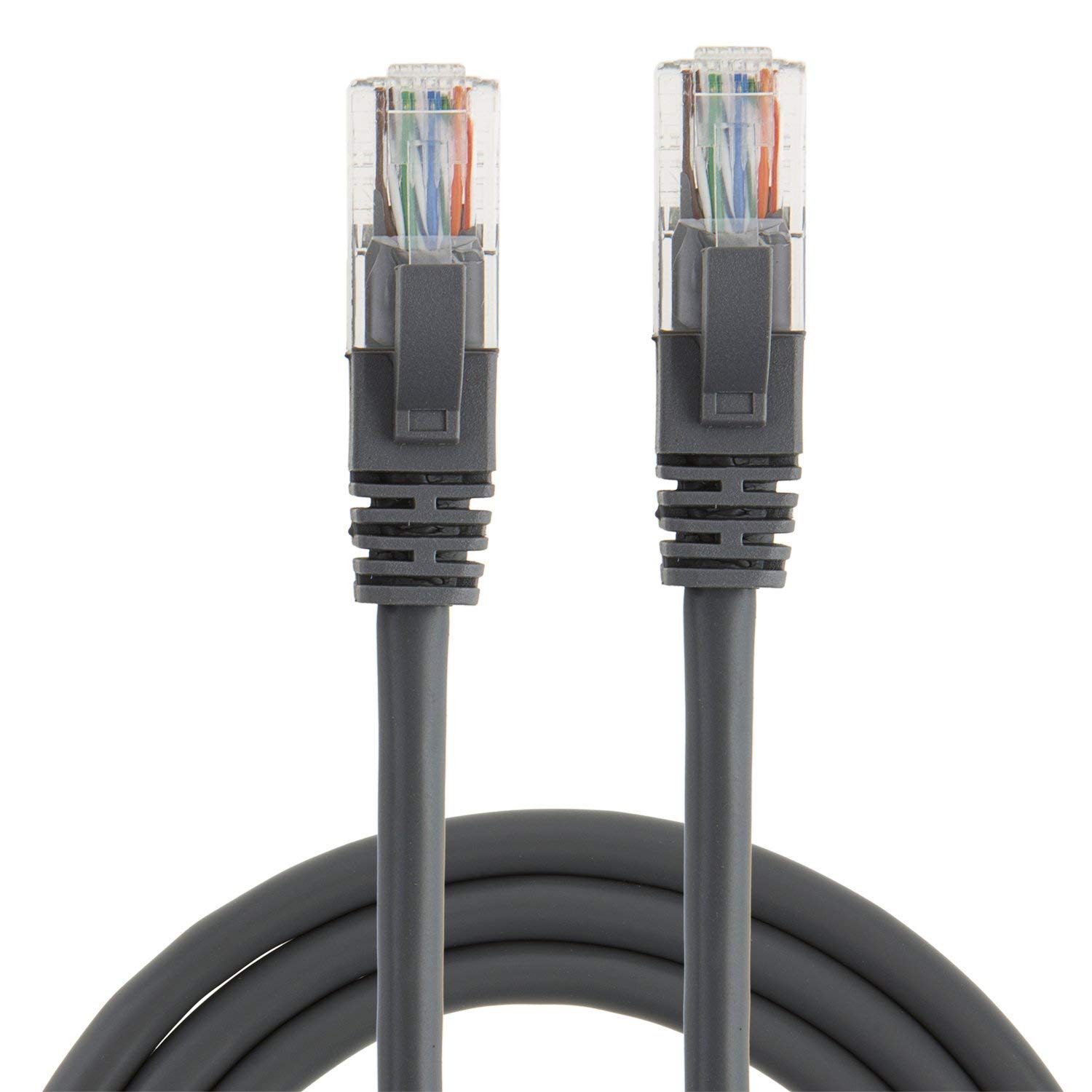 CableCreation 5 Feet (5-Pack) CAT 5e Ethernet Patch Cable, RJ45 Computer Network Cord, Cat5/Cat5e/Cat6 LAN Cable UTP 24AWG+100% Copper Wire for PC, Mac, Laptop, PS3, PS4, Xbox, 1.52m, Gray