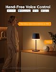 Govee Lampe de table intelligente sans fil classique (sans adaptateur), lampe de bureau portable RGBIC Lampe de table rechargeable pour salon, LED Lampe de chevet avec 72 Modes de scènes, minuterie, 500lm