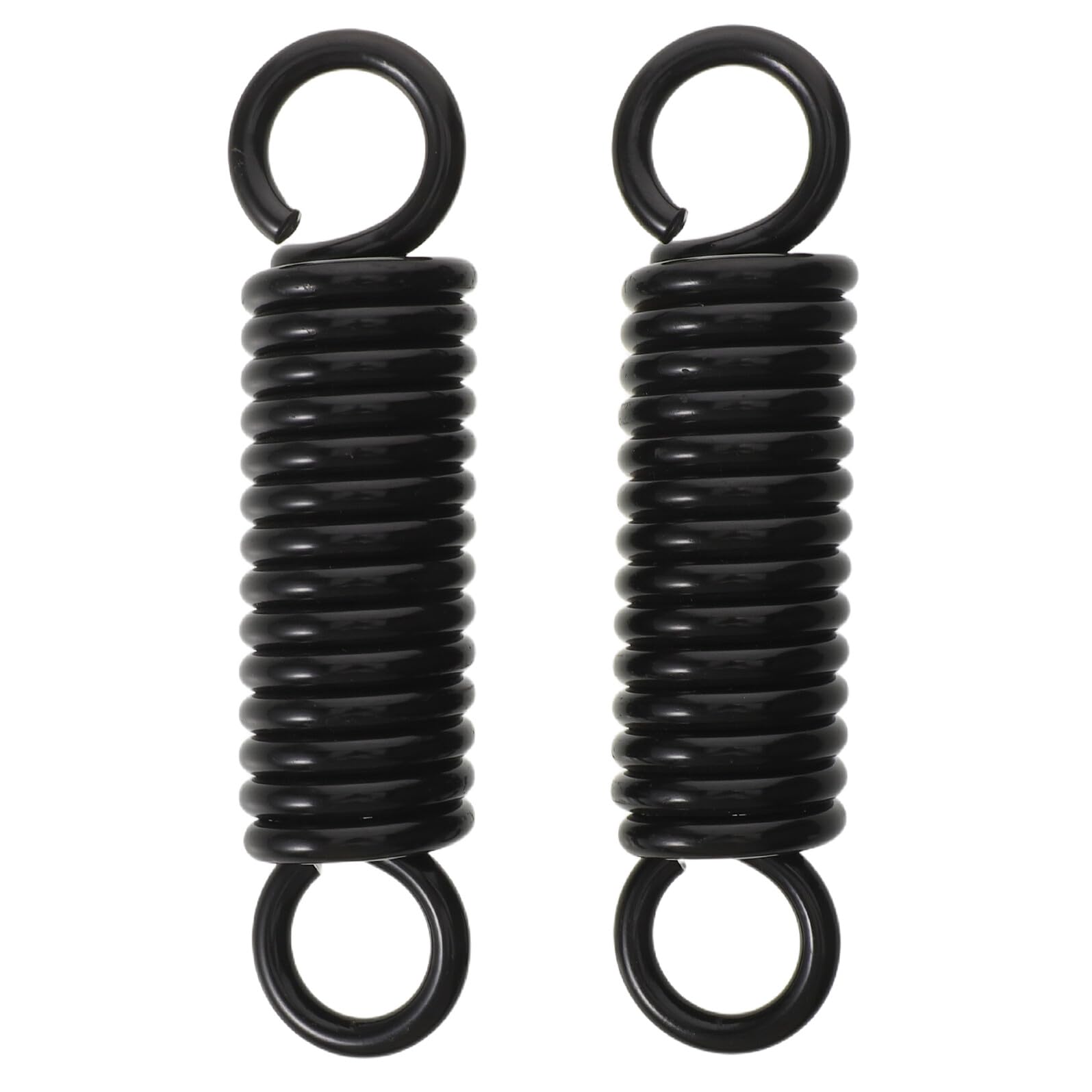 Hohopeti Resortes para Columpio de Acero al Carbono 6 MM X 150 MM 2 Piezas con Gancho para Silla Colgante Resortes de Extensión Resistentes para Hamacas y Columpios de Exterior Soporte