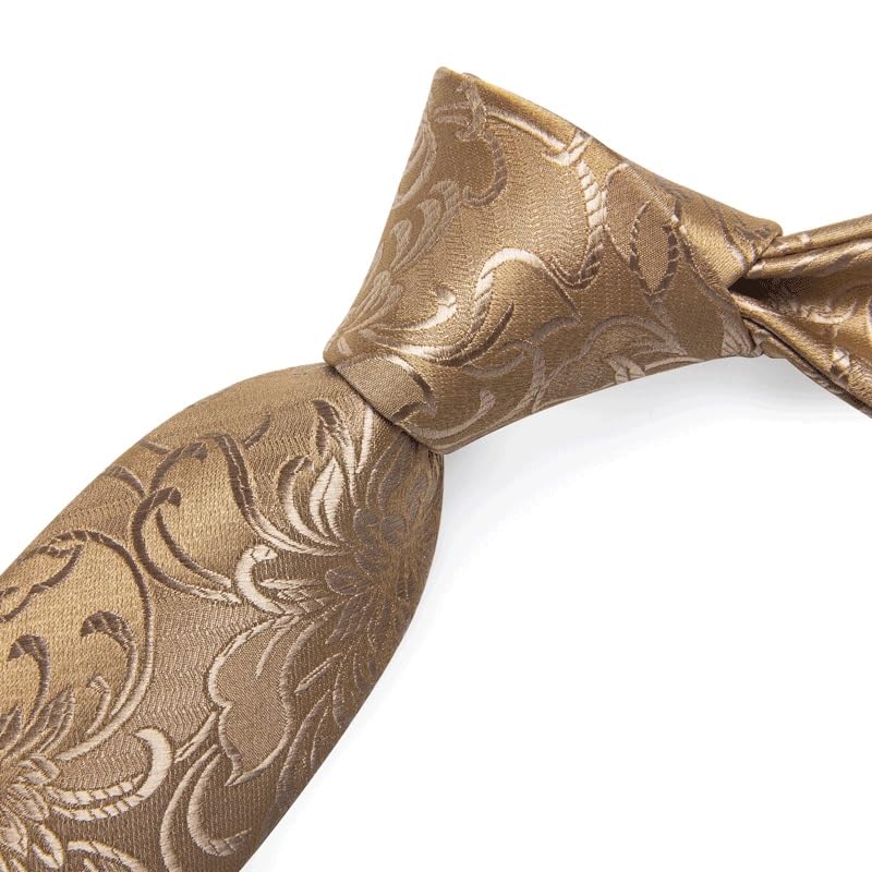 Corbata de seda paisley para hombres set regalo boda miniatura 5