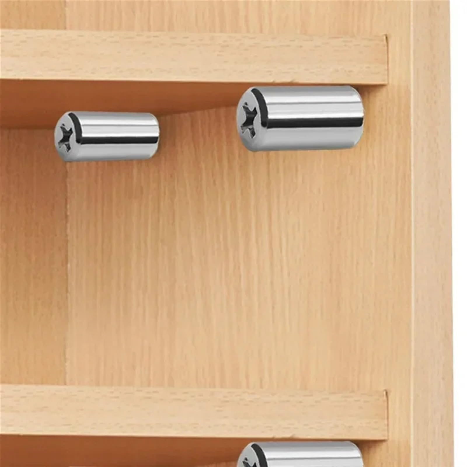 100/2 Stück selbstschneidende Schrauben mit Gummihülse for Schränke, Bücherregale, Lagerregal, Kleiderschränke, rutschfeste Septum-feste Stütznägel(100pcs(50sets))