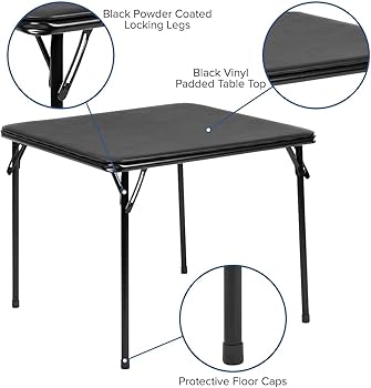 Amazon.com: Flash Furniture Mindy Kids 5-Piece Folding Table and