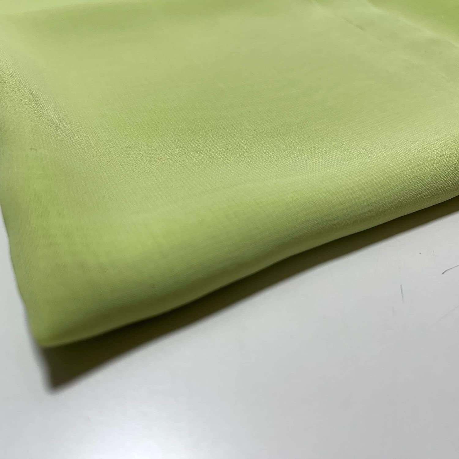 Clearance Chiffon Sheer Fabric Plain Soft Polyester Wedding Arch Dress Craft Material 44", 112 cm Wide Sold As Pre - Image 3
