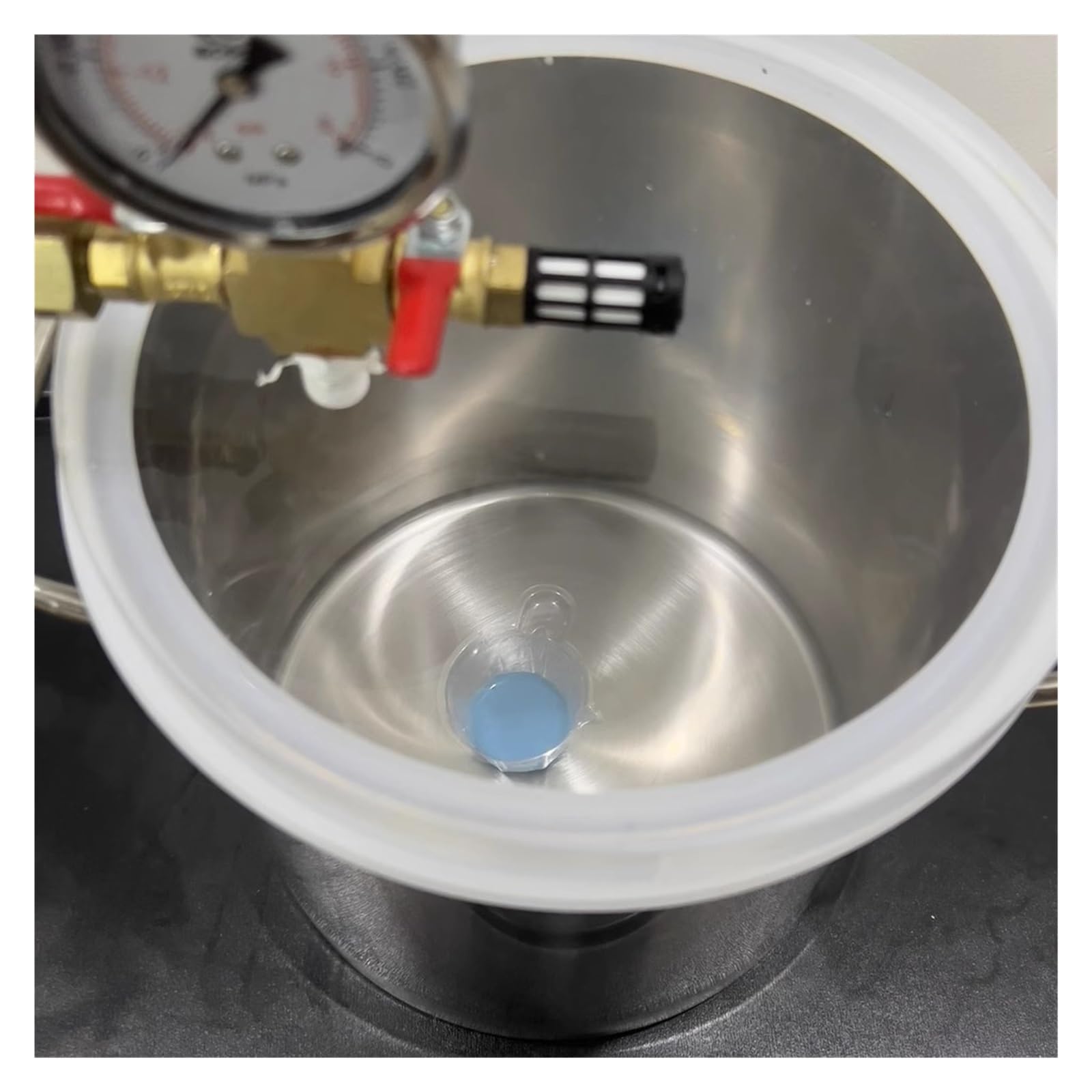 Camere a vuoto Camera a vuoto per resina senza pompa da 6 12 20 35 51 72 75 100 L, kit di degasaggio per resina colata sotto vuoto in acciaio inossidabile, grande armadio essiccatore sotto vuoto(6L/2G
