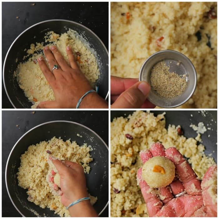 Image of COCOME - Ravva Laddu (Rava Ladoo) Traditional Indian Sweet | Fresh Homemade Style | Perfect for Festivals & Gifting - (250 grams)
