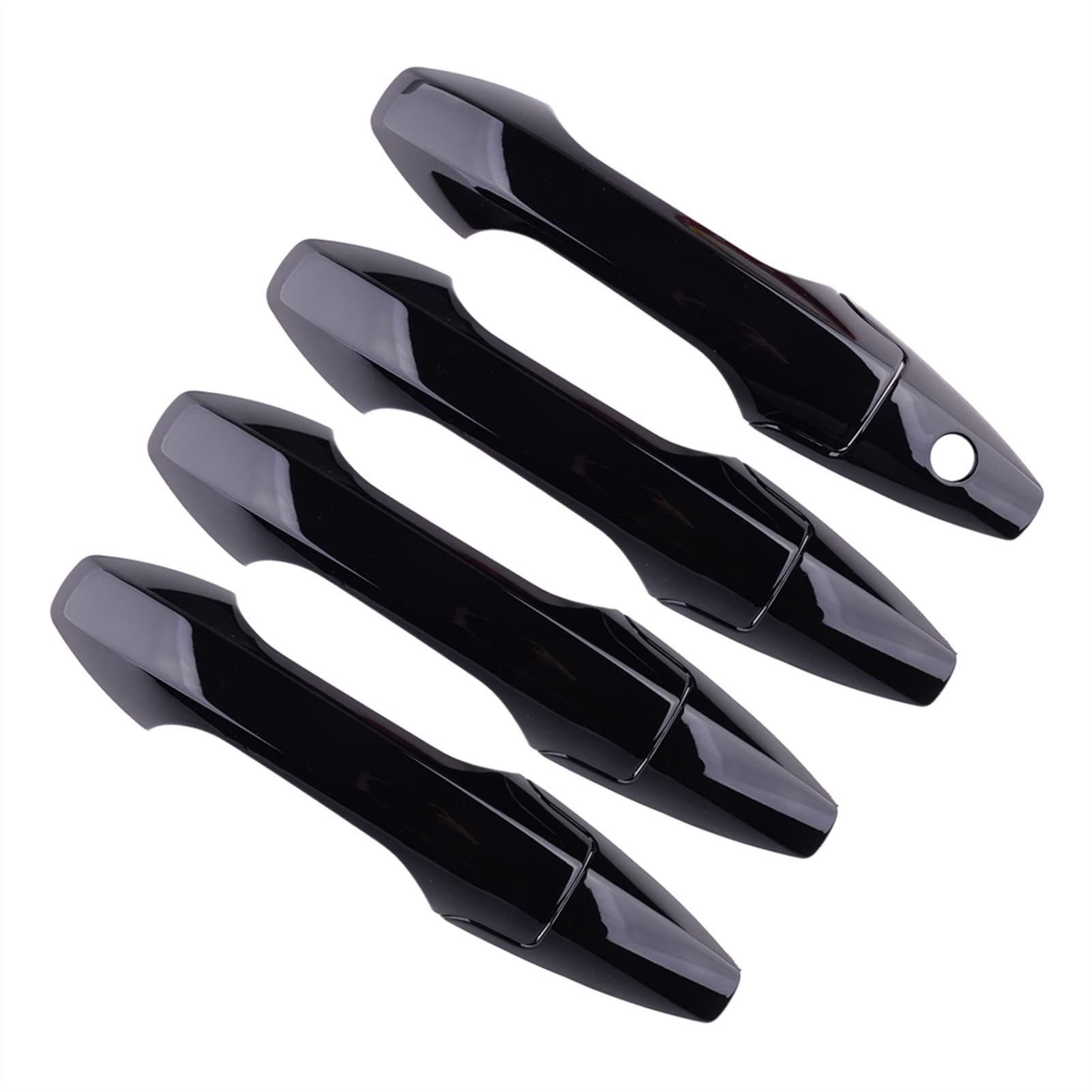 Fahbstr One Color Exterior Door Handle Cover For Crv 2007 2008 8Pcs/Set Car Exterior Door Handle Cover Trim Decor Abs Gloss Black Fit