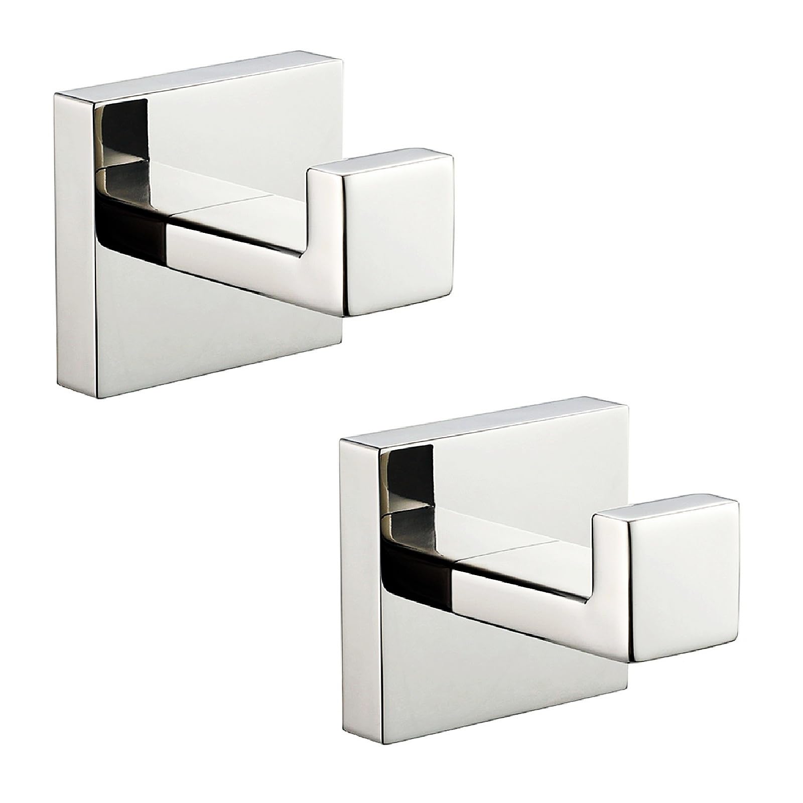 Taucent Bath Towel Hooks Polished Chrome-SUS 304 Stainless Steel Robe Hook Holder,Heavy Duty Wall Mounted Coat Hook for Bathroom Livingroom Hotel Kitchen Garage 2-Pack (B09NW1PDJW) Amazon Price History, Amazon Price Tracker