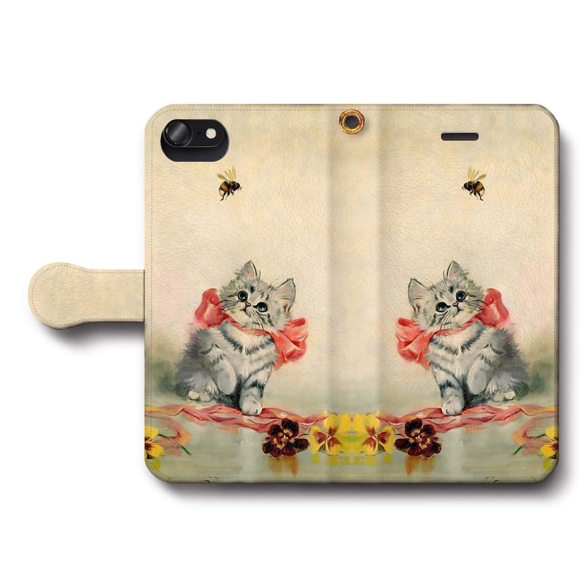 Amazon.co.jp: Xperia 5 lV Meta Pluckebaum 赤いリボンの子猫 4153