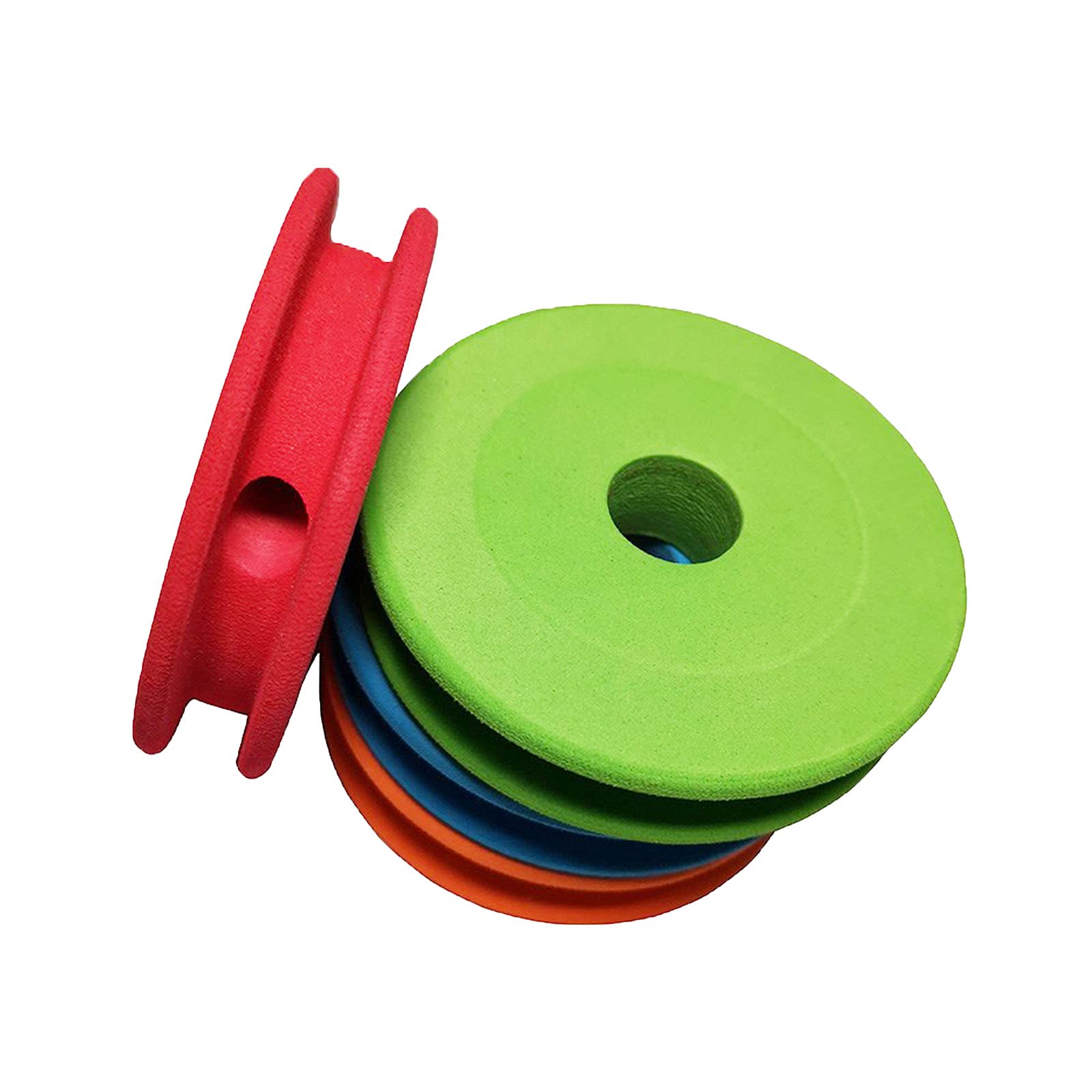 Boîte de ligne de pêche en plastique, 8 pièces, bobines en mousse EVA, trou rond, planche d'enroulement, arbre de ligne, boîte de matériel