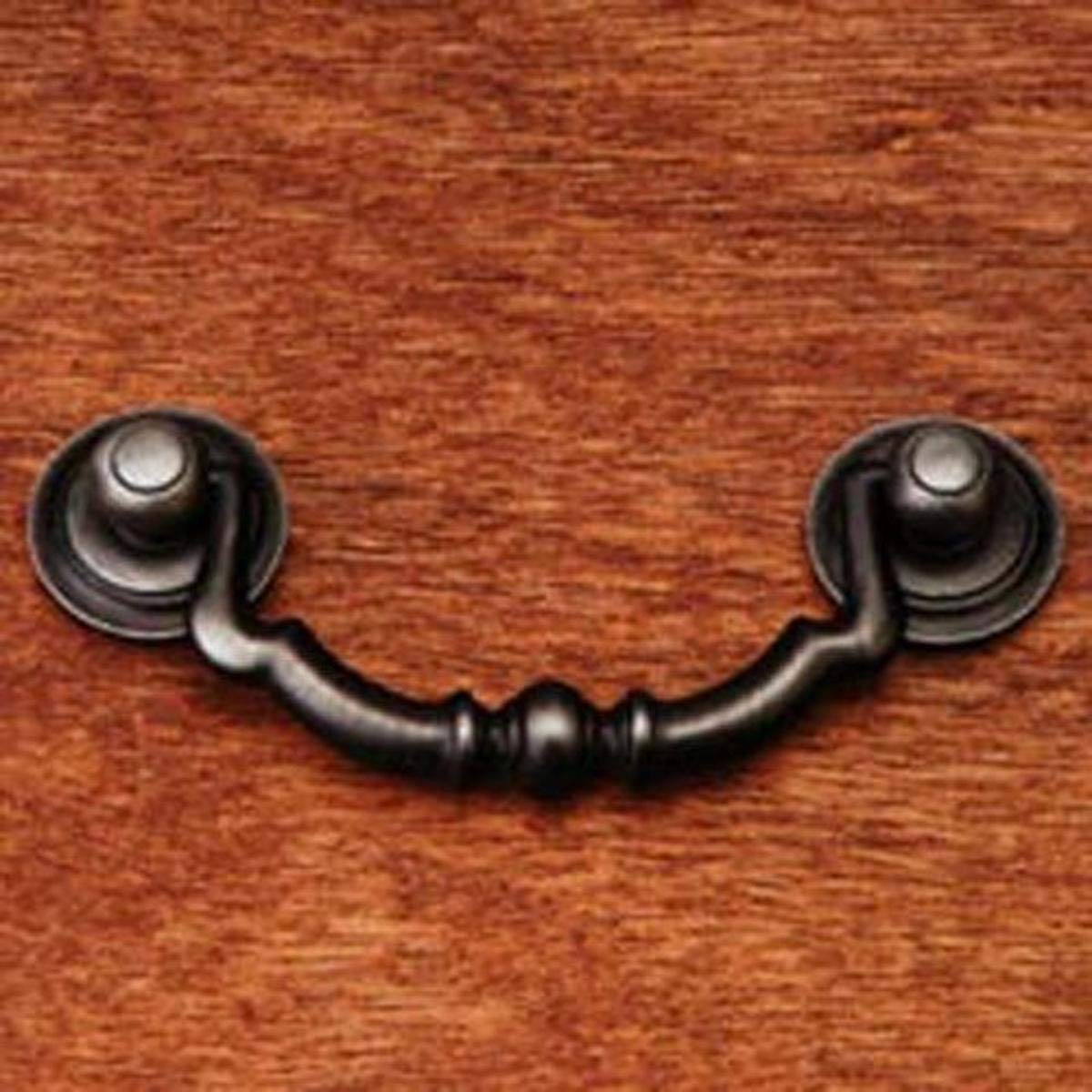 RK International RKI C Distressed Nickel R.K. International CP 3707 DN 3" Center Sculptured Beaded Bail Pull