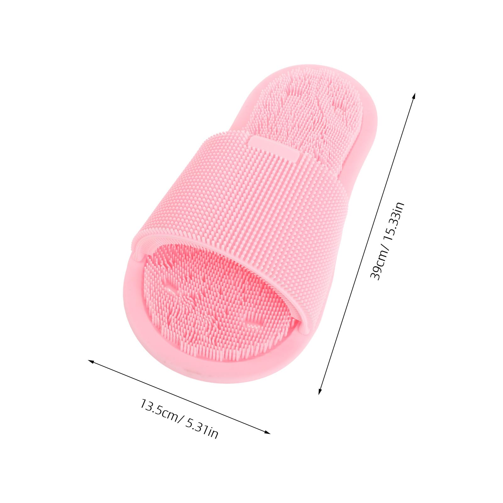 2 Pezzi di Spugna in Silicone per Doccia - Ventosa Antiscivolo - Esfoliante E Pulizia Della Pelle Morta - Pantofola Massaggiante per Piedi per Adulti Unisex, Casa, Hotel, Bagno (rosa)