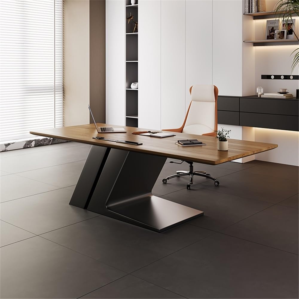 Acrittura Scrivania direzionale con piano in legno di frassino e creativa(S)