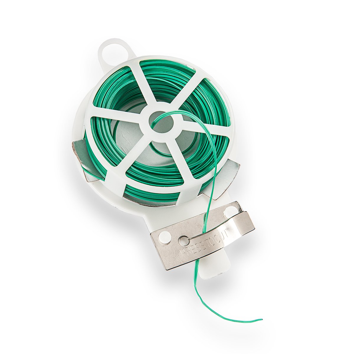 HaGa® Filo Legatura Piante 20m – Pratico Dispenser Con Taglierina, Verde, Resistente UV