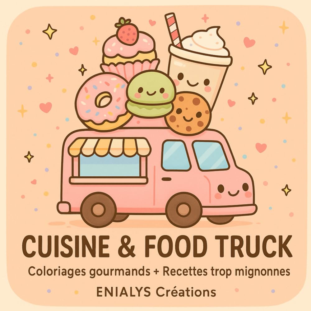 CUISINE & FOOD TRUCK: Coloriages gourmands + Recettes trop mignonnes