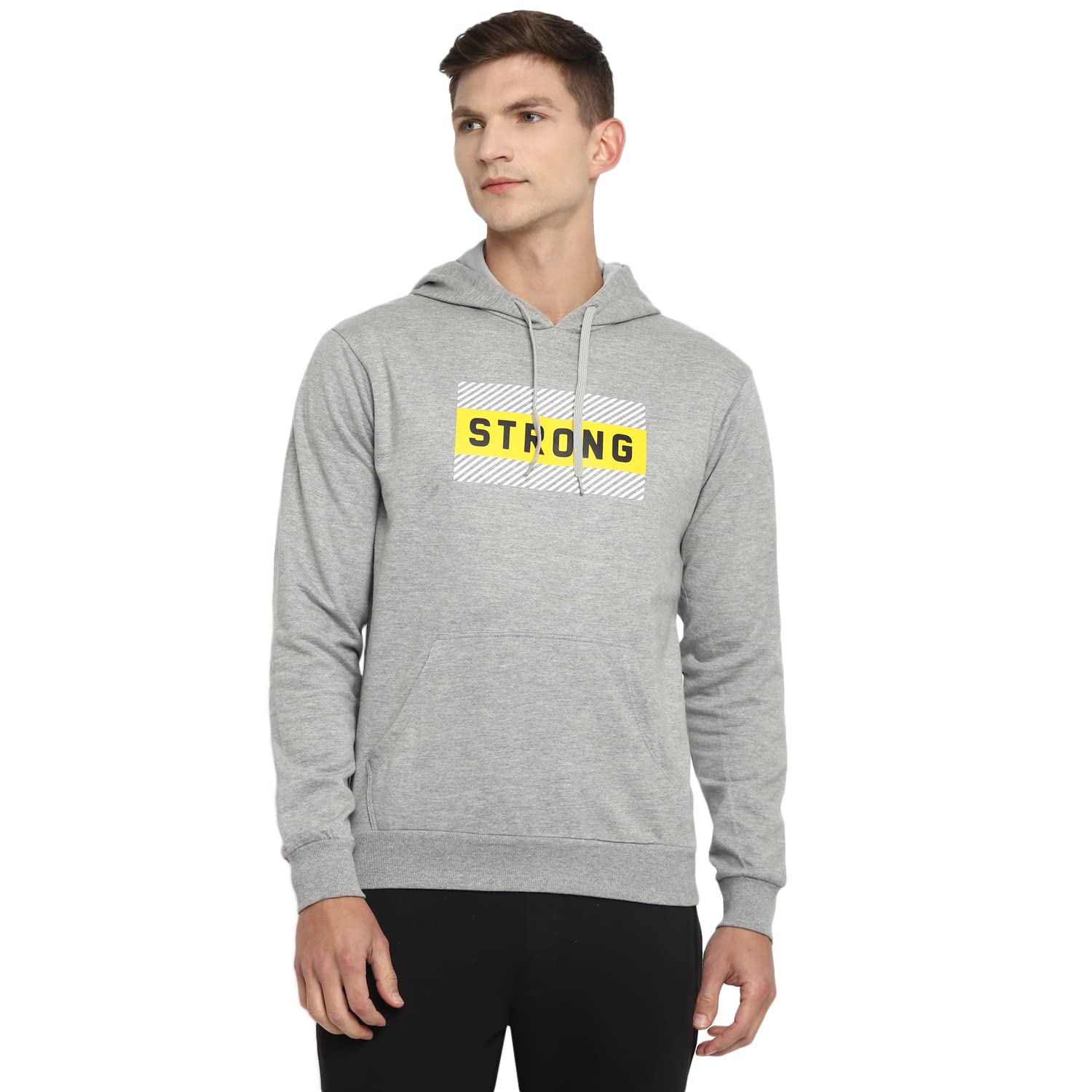 OFF LIMITSMens PCF Strong Hoodie Grey Mel- L