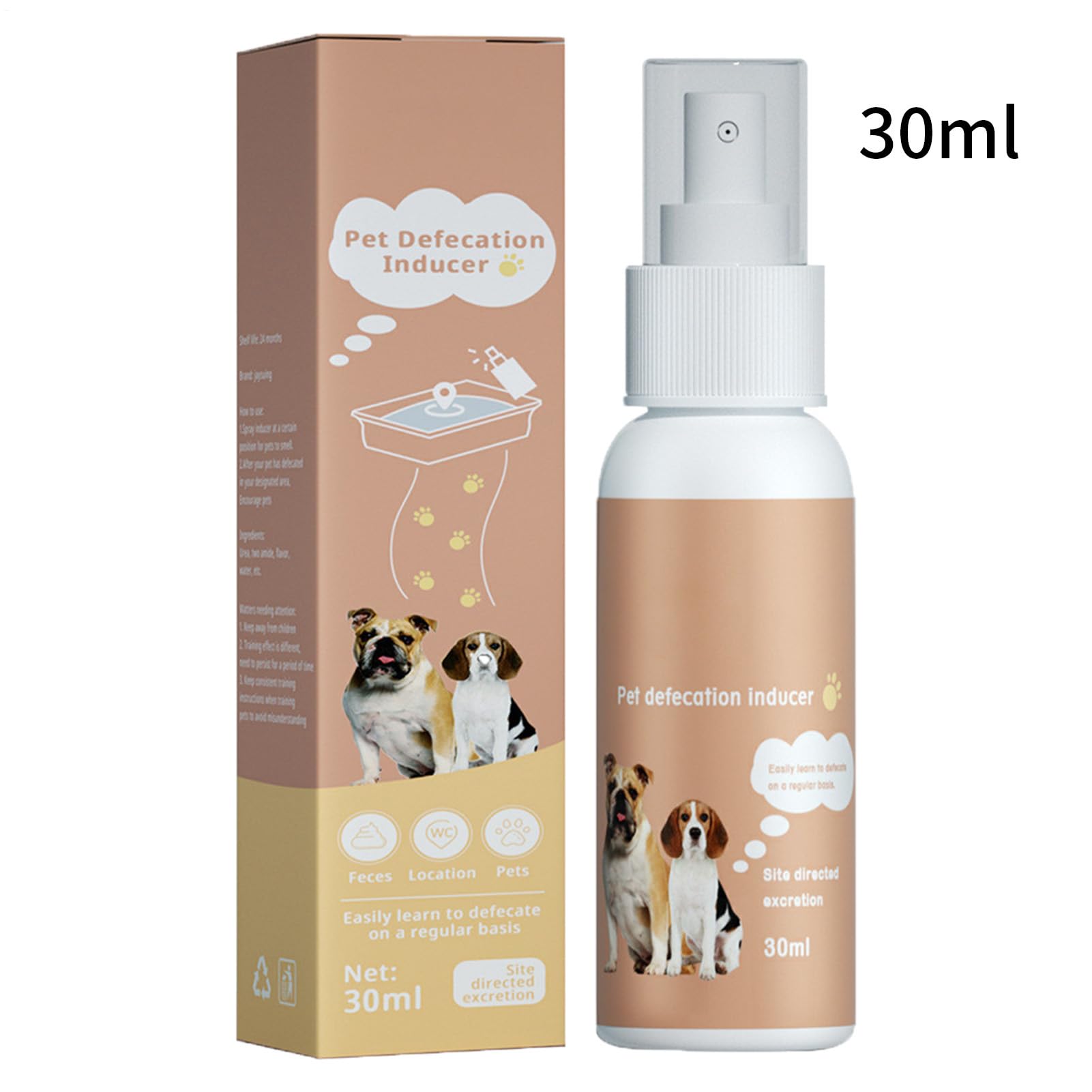 Spray d'apprentissage de la propreté pour chien, parfum naturel, 1 pièce, spray d'apprentissage de la propreté, attractif pour pipi pour animaux domestiques, application facile ciblée, pour tapis ou