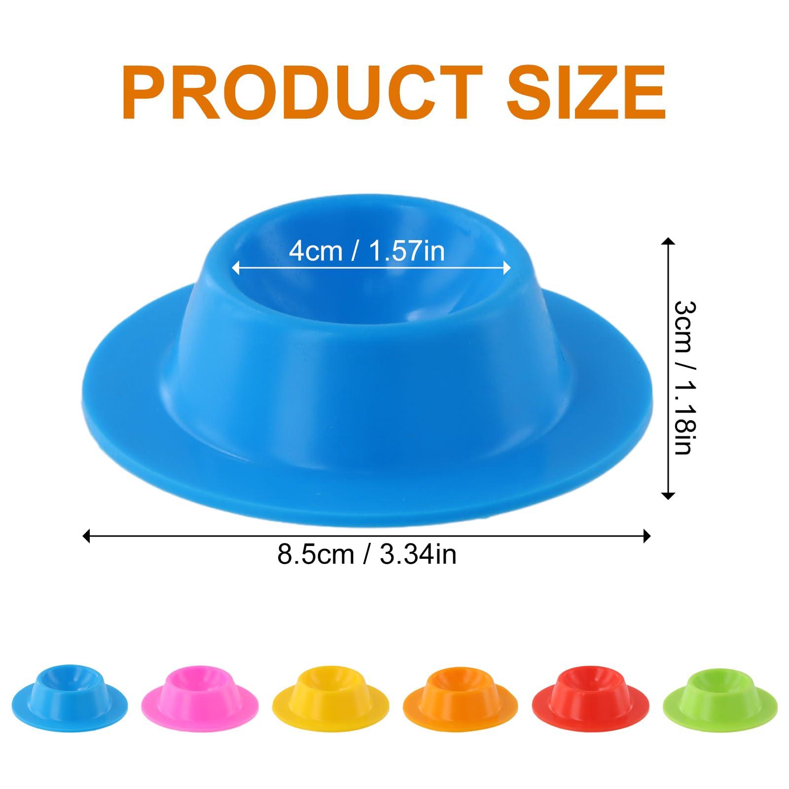 Portauova In Silicone Vicloon - Set Da 4, Design Antiscivolo Per Uova, Ideale Per Colazione - Foto 11