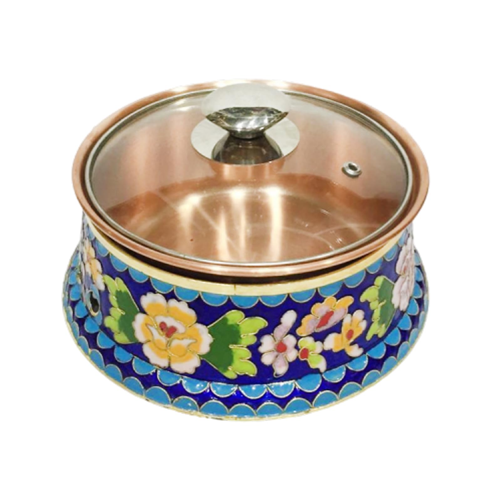 asdchZen Fondue Pots Small Hot Pot Single Copper Hot Pot Induction Cooker Hot Pot Small Copper Pot Household Small Stove Hot Pot,B,B