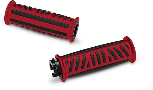 Miniatura 2 de Show Chrome Puños de combate para Can-Am Ryker Red Billet Aluminio Ryker 600, 900, Rally, Sport, Antideslizante Ergonómico 17-455RD