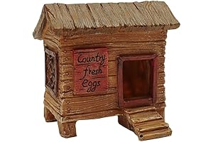 Treasure Gurus Mini Chicken Coop Ornament: A Delight for Fairy Garden Enthusiasts