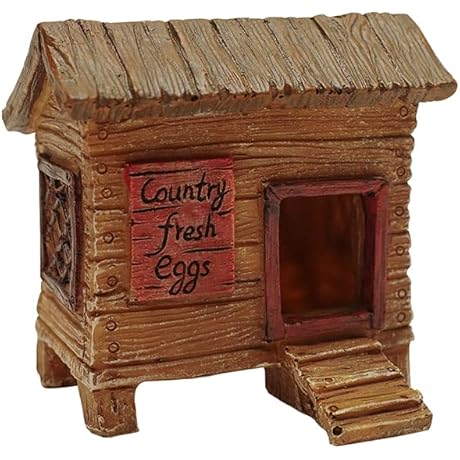 Treasure Gurus Mini Chicken Coop Ornament: A Delight for Fairy Garden Enthusiasts