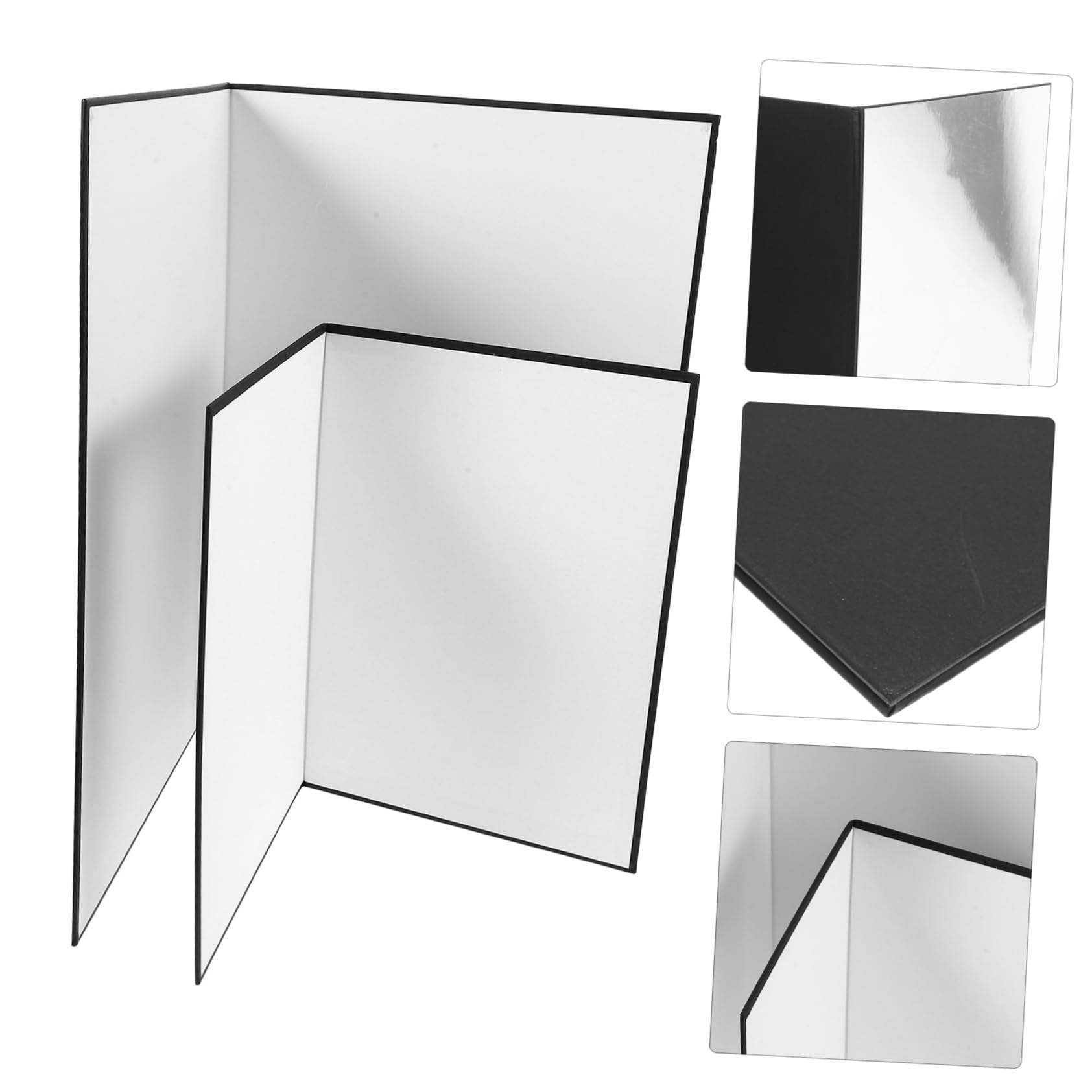 CONGARTENO Photography Lighting Kit: 2pcs A3/a4 Folding Reflector Cardboard Reflective Board for Camera Black/White Essential for Every Photographer