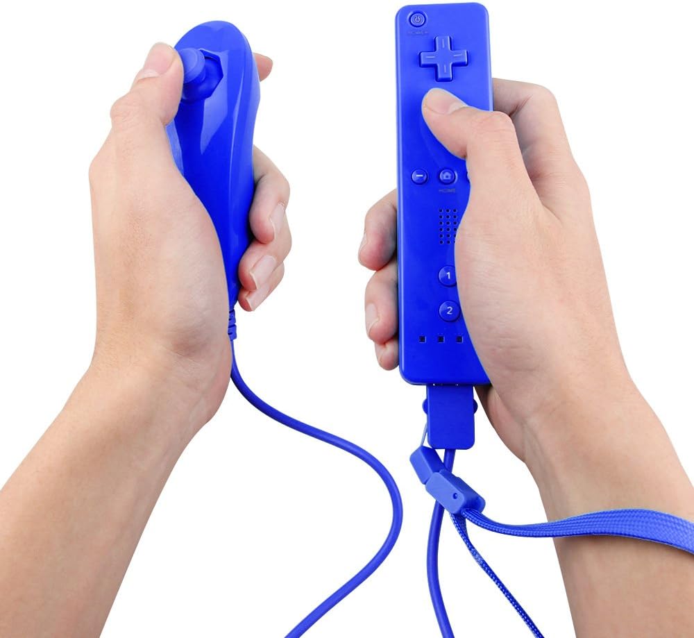 Zoewal Wii Remote Plus Controller Wii FA02 Wii Controller That Built in The Motion Plus for Wii-Blue (Third-Party Manufacturing) (FA02, FA02/Dark Blue)