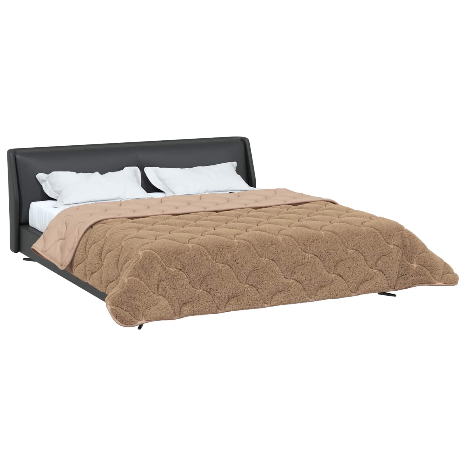 Edredón de invierno de 200 x 220 cm de microfibra y forro polar de peluche, edredón transpirable con relleno suave, manta lavable para dormitorio, habitación de invitados, hotel y camping
